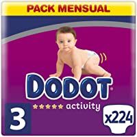 Los mejores  - Dodot Pañales Bebé Activity Talla 3 (6-10 kg)- 224 Pañales con Ajuste Más Resistente